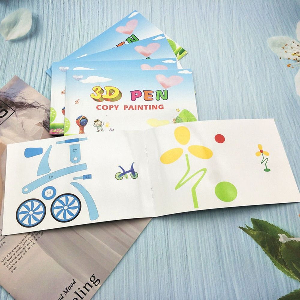 3D Printing Pen For Kids - Kunsthandwerk Kreatives 3D-Stift-Set Kindergeschenke Zeichenschablonen Zubehör