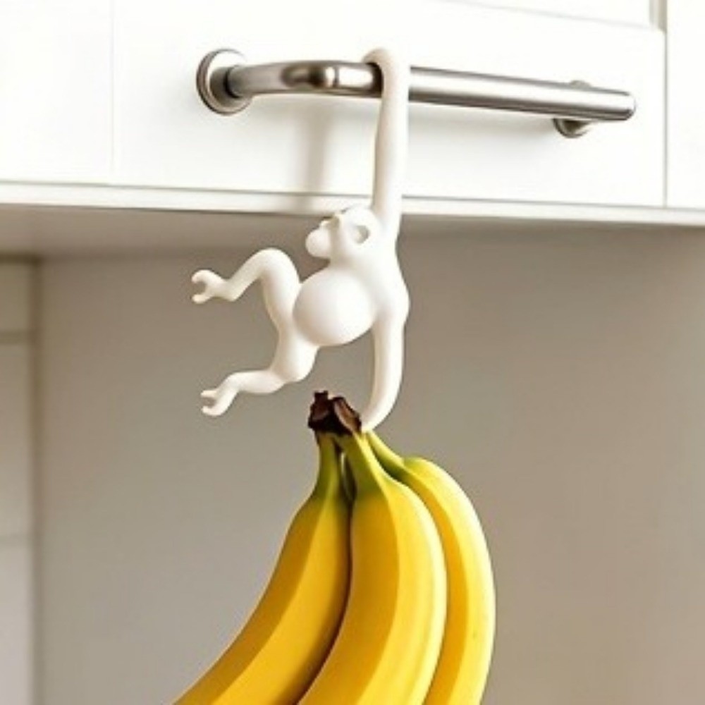 3D Printing Aluminium - Praktischer 3D-gedruckter Affenförmiger Wandhaken, Dekorativer Bananenhaken