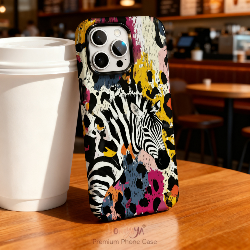 3D Printing Iphone - Stoßdämpfende Handyhülle mit Zebra-Print für iPhone