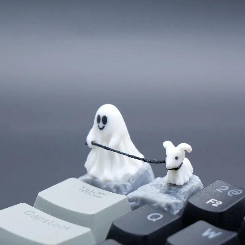 3D Printing App - Ghost Puppy Harz-Tastenkappe, individueller 3D-Druck, Persönlichkeitspunkt-Tastenkappe