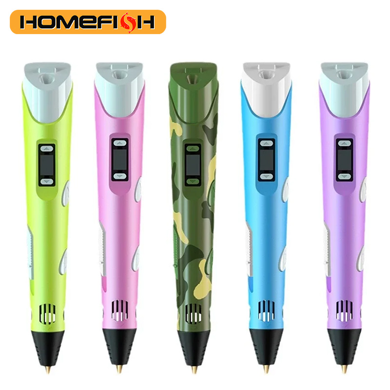 3D Printing Pen For Kids - HOMEFISH Elektronischer 3D-Druckstift mit 9M PLA-Verbrauchsmaterial
