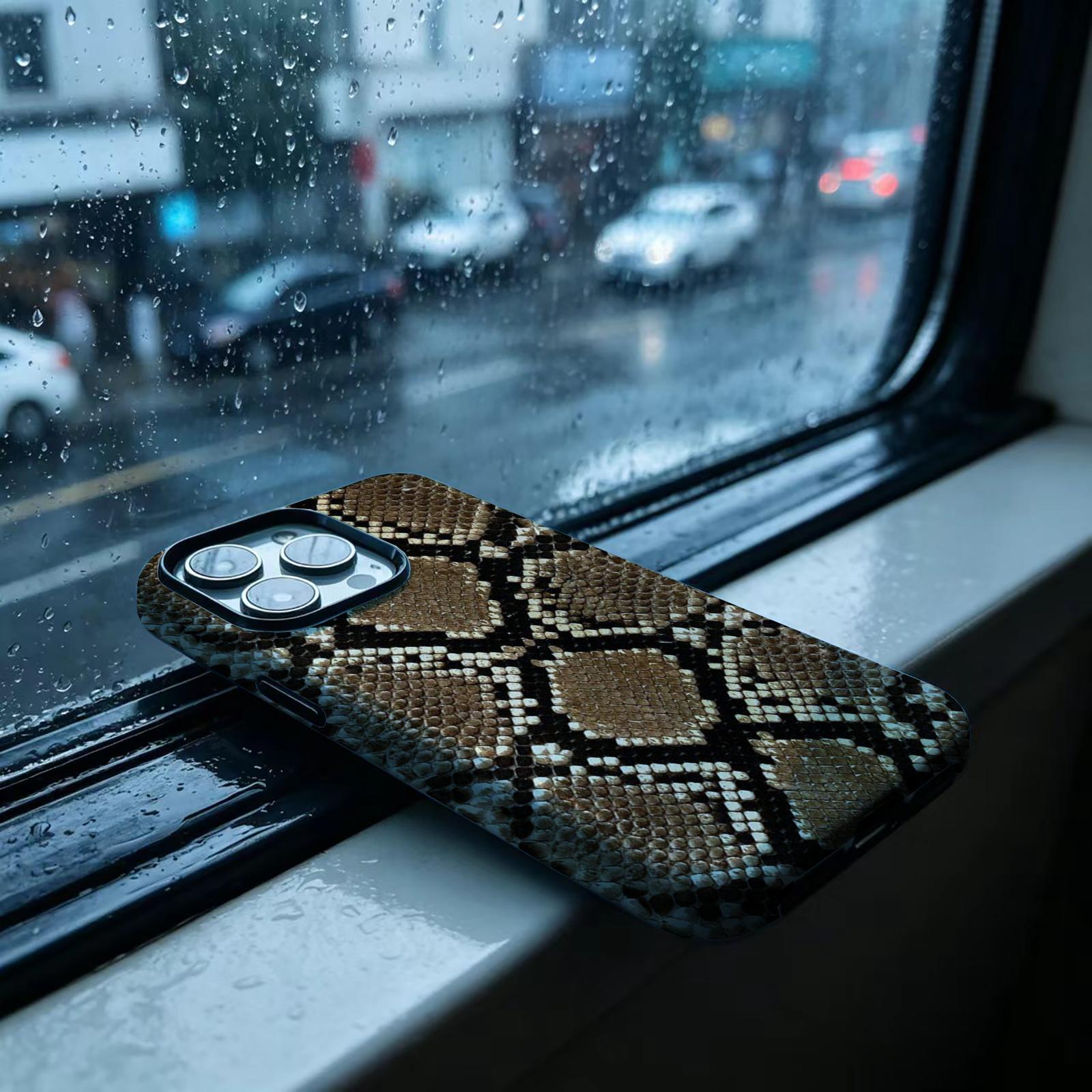 3D Printing Iphone - Luxuriöse Schlangenhaut-Handyhülle für iPhone 17 Pro