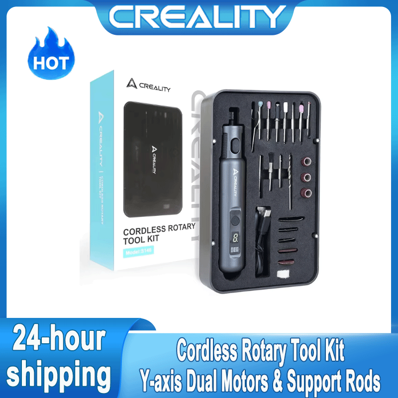 3D Printing Grinder - Creality Kabelloses Rotationswerkzeug für 3D-Druck-Finishing, 24-in-1