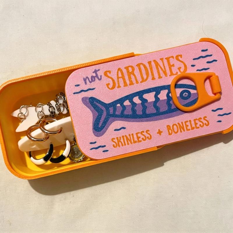 Sardinen-Dosen-Schmuckbox, 3D- – 3D Printing Earrings Bewertung und Preis