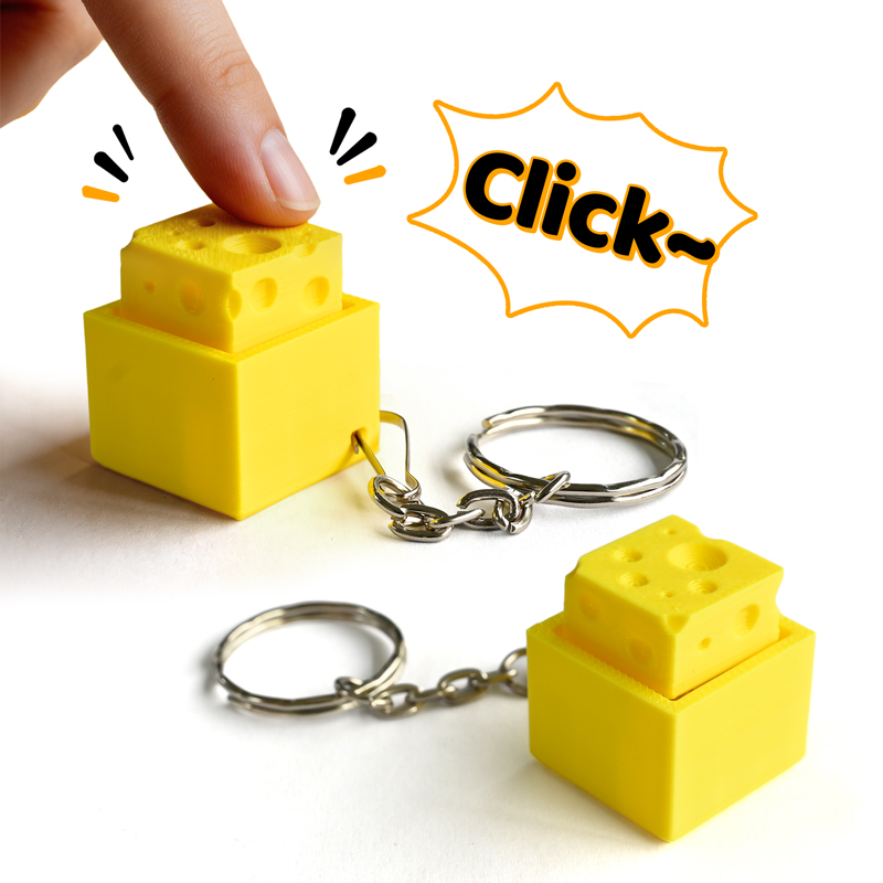 3D-gedruckter Käse-Schlüsselan – 3D Printing Gif Bewertung und Preis