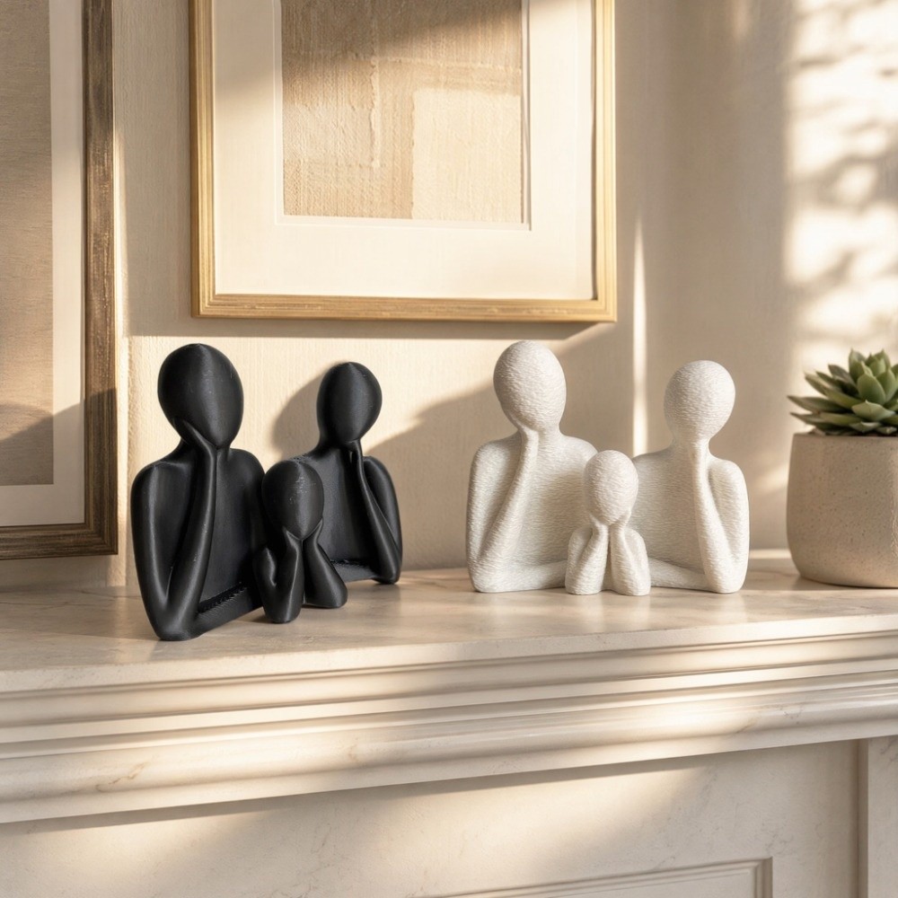 Paar-Umarmungsskulptur Abstrak – 3D Printing App Bewertung und Preis