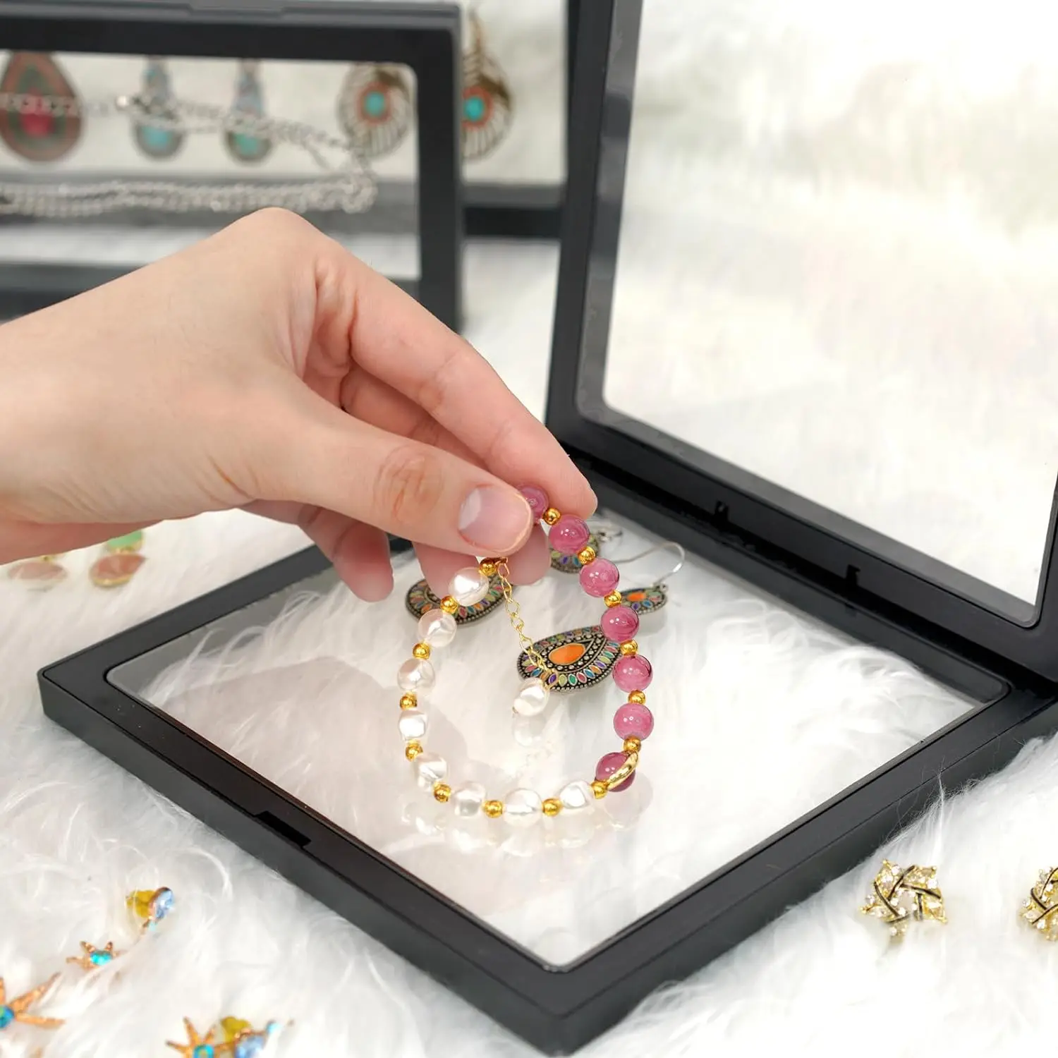 5-teiliger schwimmender 3D-Rah – 3D Printing Earrings Bewertung und Preis