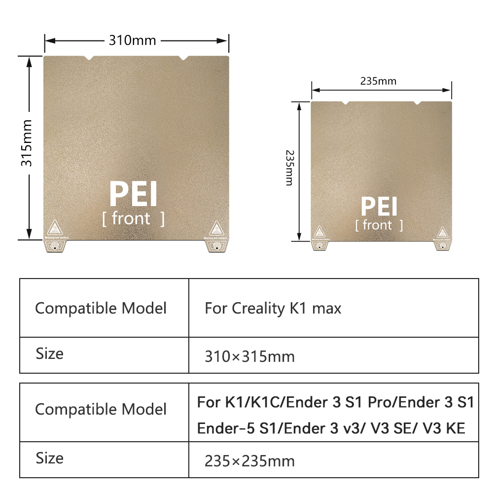 K1 Max Bauplatte für Creality  – Pei Sheet Bewertung und Preis